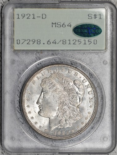 1921 morgan dollar pcgs - dollar, ms64