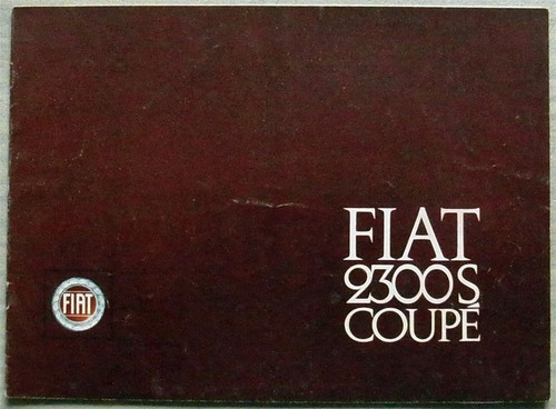Fiat 2300s coupe depliant - coupe,
