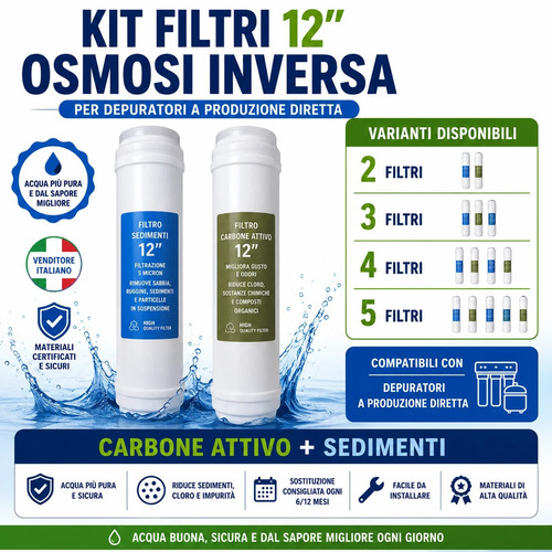 Filtri pollici depuratore - filtri, 12