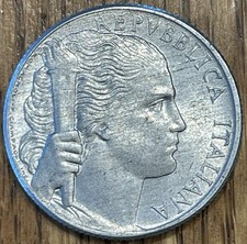 Italy 5 Lira Coin, 1949, UNC -