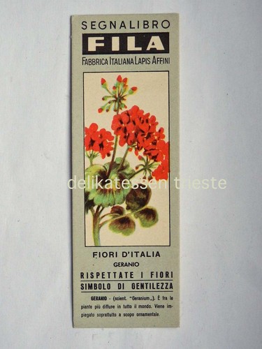 Segnalibro fila fiori - fila, d'italia