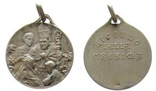 *TRIU* MEDAGLIA RELIGIOSA RICORDO DELLA CRESIMA PRIMI '900 IN ARGENTO 800
