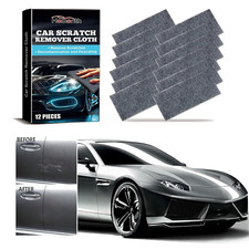 Rimuovi Graffi Auto,12 Cancellare Graffi Panno Auto,Nano Sparkle Cloth,Panno Gra