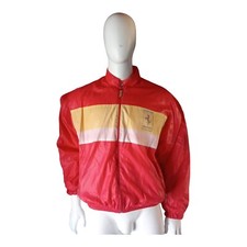 Giubbino Leggero Vintage FERRARI, GIACCA ZIP TAGLIA XL COLLEZIONE ITALIA 