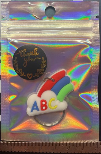 Gomma portachiavi arcobaleno - portachiavi,
