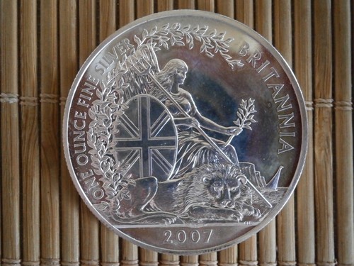 Britannia oncia argento 2007 - britannia, 1
