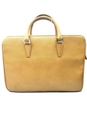 CARTELLA ARTIGIANALE VERA PELLE OCRA