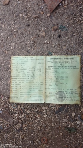 Piaggio sfera libretto - libretto, no