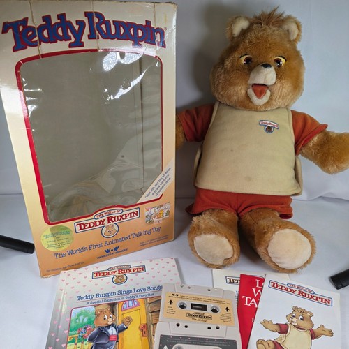 Vintage 1985 teddy ruxpin orso - vintage,