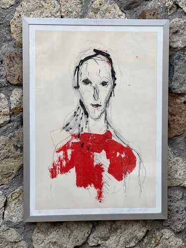 Litografia ritratto espressivo - ritratto,