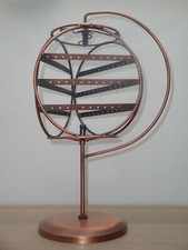 Espositore Gioielli - Portaorecchini -Portacollane Portagioie Girevole Ramato