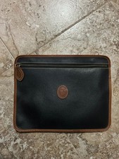 Pochette borsetta marsupio portaoggetti clutch bag trousse nero Trussardi