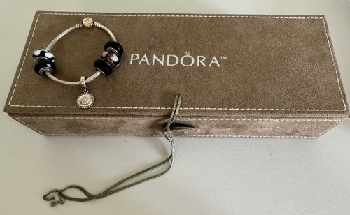Pandora gold barrel clasp - clasp, 925