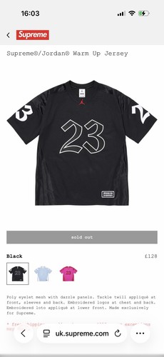 Supreme jordan maglia - supreme,