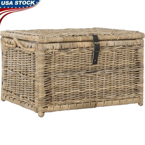 Baule portaoggetti vimini - baule,