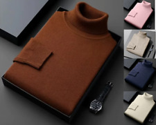 Maglione dolcevita lavorato a maglia,alta qualità Slim Fit Pullover ✅SPED.GRATIS