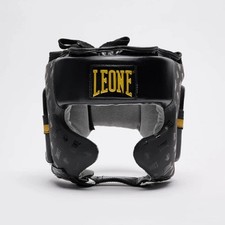 CASCHETTO BOXE - KICK BOXE LEONE DNA TRAINING CON PARA-ZIGOMI col. Nero