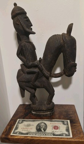 Statua mali dogon equestrian - dogon,