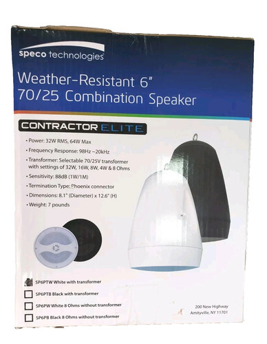 Speco sp6ptw sistema - sp6ptw,