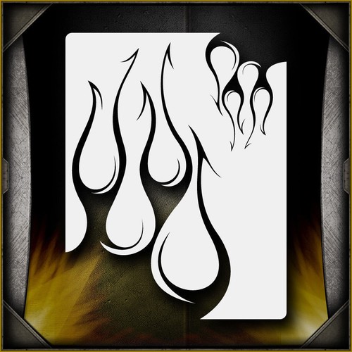 Tribal flames aerografo - flames, 3