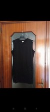 Tubino nero con pizzo sul