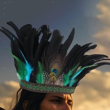 Copricapo di piume con