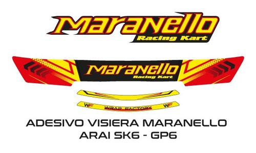 Adesivi visiera tipo maranello - adesivi,