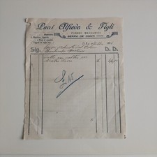 1926 Pucci Alfredo & Figli Fabbri Meccanici Serra Dei Conti Fattura C01393