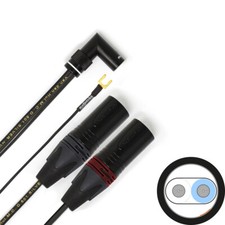 VAN DEN HUL D-502 Hybrid Cavo per Giradischi terminato Custom DIN angolare-2XLR