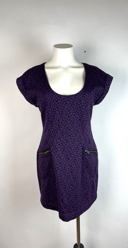 Abito lush retrò - viola, stampa