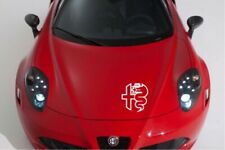 Adesivo alfa romeo new logo biscione cofano mito 4c 147 giulietta 156 159 bianco