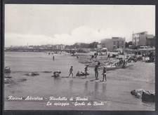 Cartolina Rivabella di Rimini La Spiaggia Giochi di Bimbi HH1354
