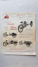 MUSA triciclo Elco bici da trasporto 1946 depliant brochure originale