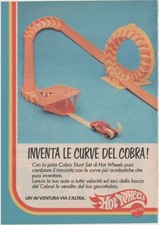 PUBBLICITA' ADVERTISING WERBUNG 1985 HOT WEELS PISTA COBRA STUNT SET
