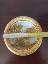 Raro posacenere in ceramica Castelli anni 60 - dipinto a mano, firmato, da collezione