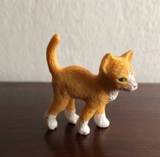 M.E.G. 1994 MEG Giocattolo PVC Gattino Gatto Figura Cucciolo My Pocket Gatto Rosso Occhi Verdi