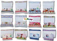 DISNEY. Completo, Set 3 pezzi Lenzuola BABY. Carrozzina e Culla in 100% Cotone.