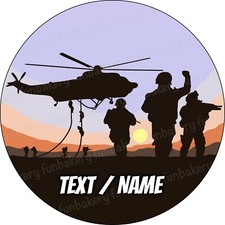 Topper torta soldato militare