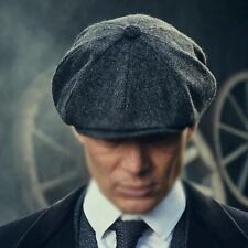 Men's & Women's Peaky Blinders Tweed Flat Cap - Vintage Newsboy Wool Hat