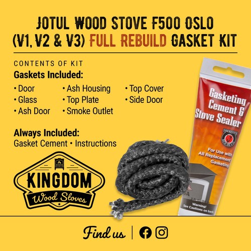 Kit guarnizioni jotul f500 - kit,