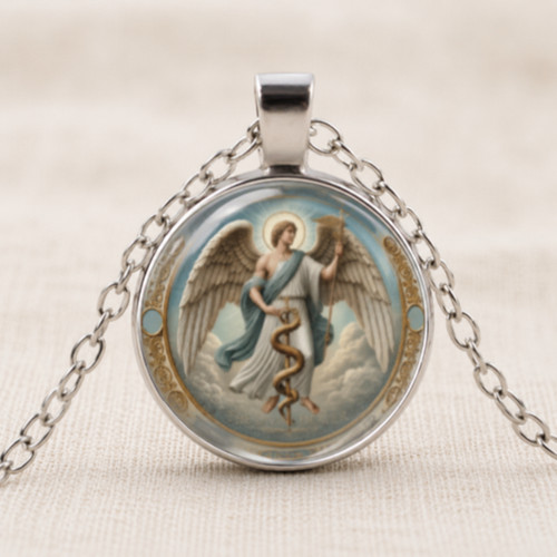 Collana ciondolo arcangelo san - collana,