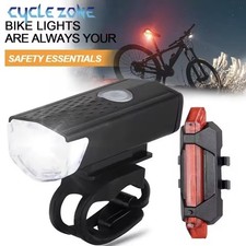 KIT Luci LED per bicicletta Ricaricabili USB