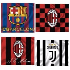 BANDIERA CALCIO MILAN JUVE