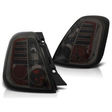 Fanali posteriori LED upgrade per Fiat 500 2007-2015 in Nero/fumo