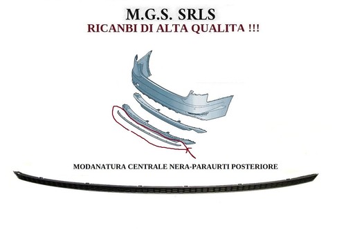 Modanatura centrale nera - nera,