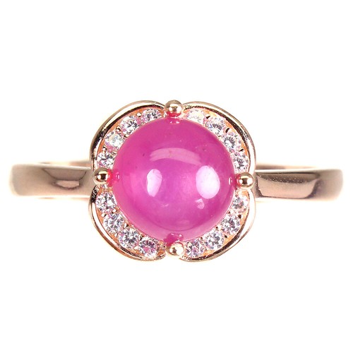 Anello oro rosa placcato - rosa,