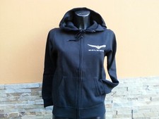 GOLD WING 1800NEW-FELPA DONNA C/CAPPUCCIO FULL ZIP NERO TG.XS-S-M-L-XL-2XL NUOVO