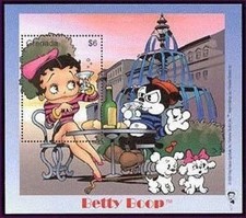 Grenada 2000 - Betty Boop Paris - Foglio francobolli ricordo - Scott #3074 - MNH