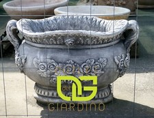 FIORIERA VASO VASCA ESTERNO CEMENTO IN MARMO ARREDO DA GIARDINO FIORI PIANTE