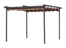 GAZEBO PERGOLA CON TELO RICHIUDIBILE RETRATTILE MT. 3x3X2.2H